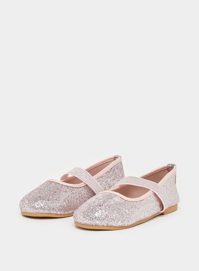Styli Girls Pink Glitter Ballerinas - Image 2